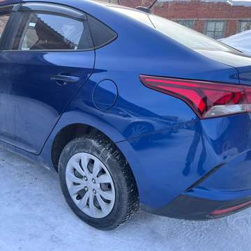 Hyundai Solaris после покраски крыла в ROYAL PAINT
